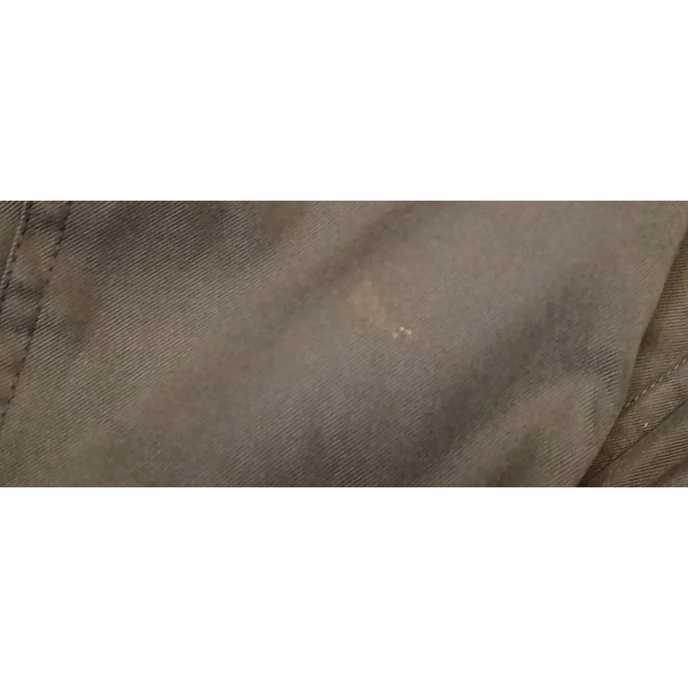 Dockers Men's S Car Coat Jacket Navy Brown Collar Quilted Lined Zip Front Casual